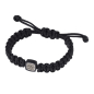 Preview: Ernstes Design, Herrenschmuck, Makramee Armband, Silk Wood, Edelstahl, A715